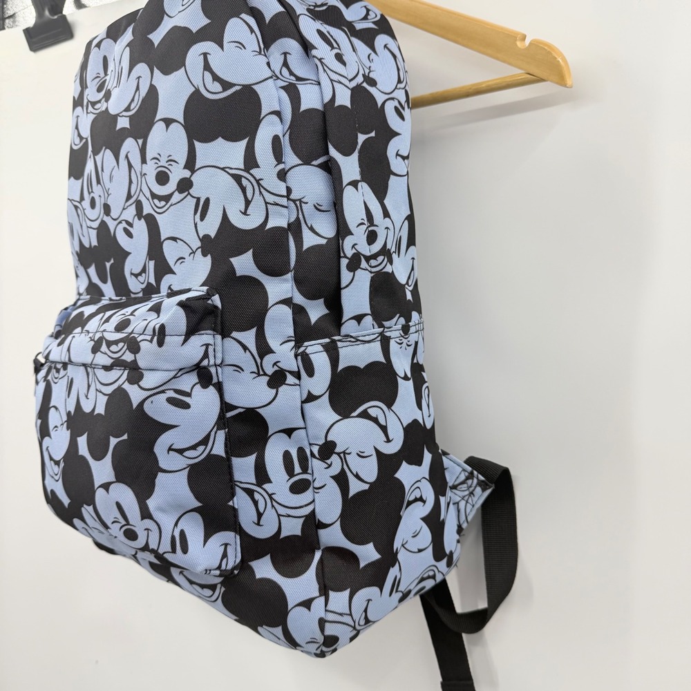 Disney Mickey Mouse Backpack Unisex OS Blue Black All Over Print Character Bag - Picture 4 of 9